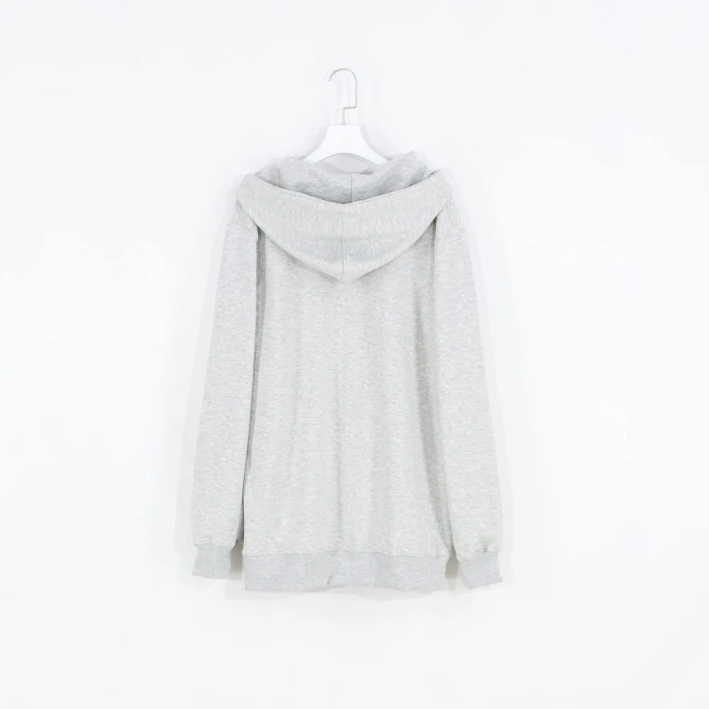 Polera Capucha Basica Melange - Imagen 6